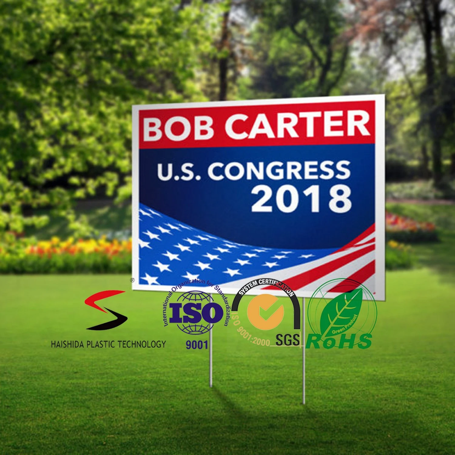 PP Coroplast Corrugated Plastic Yard Sign 18X24