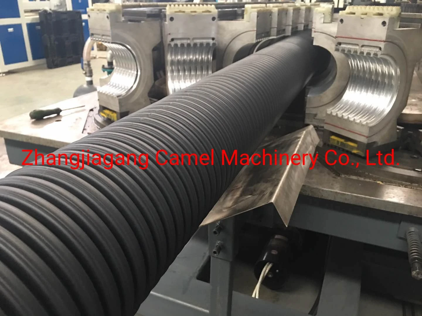 Automatic Double Wall Corrugated Plastic Pipe Extrusion Line