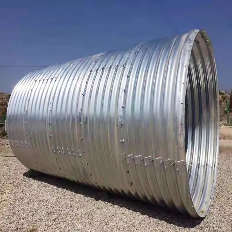 Spiral corrugated metal pipe Asphalt corrugated metal pipe assembled road steel culvert