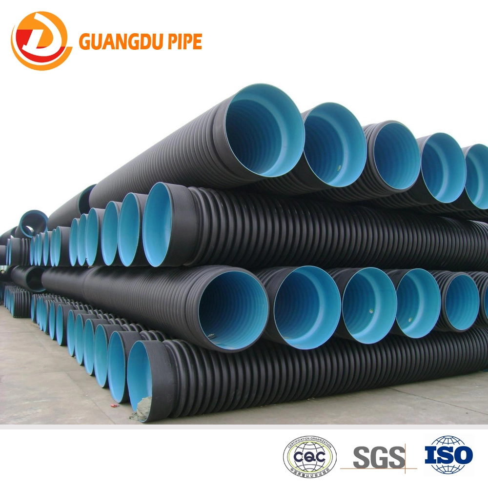 12 Inch Corrugated Drain Pipe Sn4 Sn8 HDPE Double Wall Corrugated Pipe