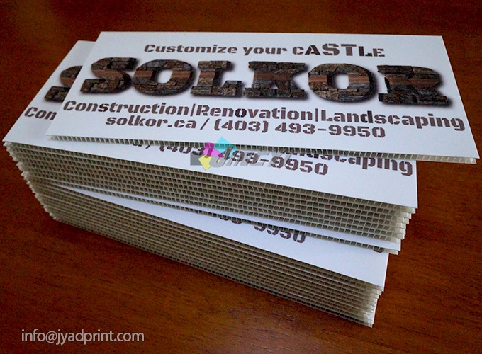 High Resolution Digital Printing Sheet Display Coroplast Banner Board Sign