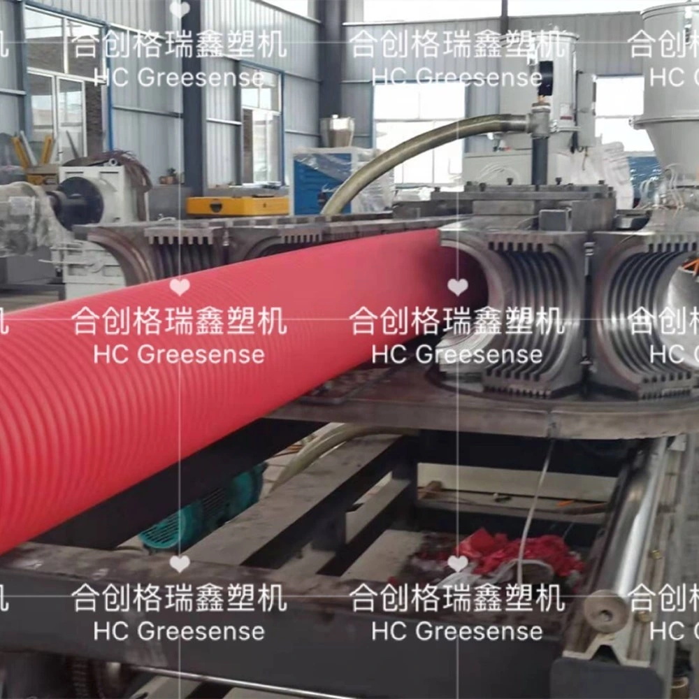 Hc Greesense Plastic Double Wall Corrugated Pipe Extruder/PE Dwc Pipe Extruder/PE Plastic Extruder