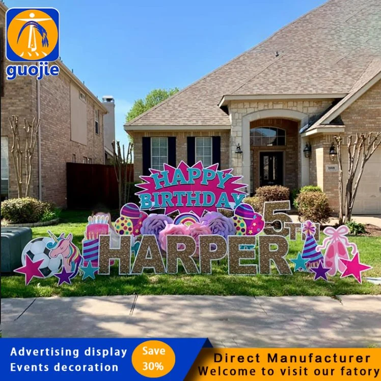 PP Corrugated Plastic Sheet Lawn Logo Coroplast Letters