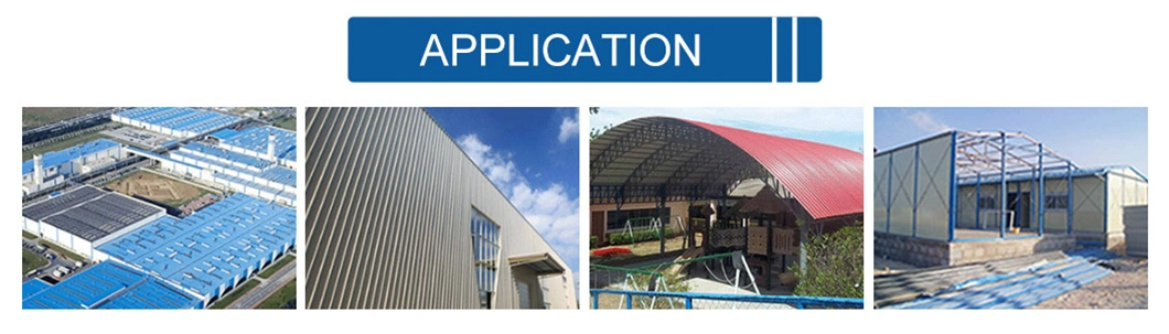 3/6/12 Waves Color Coated Galvanized Corrugated Steel Sheet / Gi / PPGI Roofing Plate
