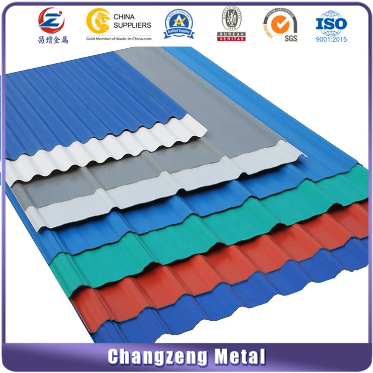 Corrugated color coated steel roof panel price