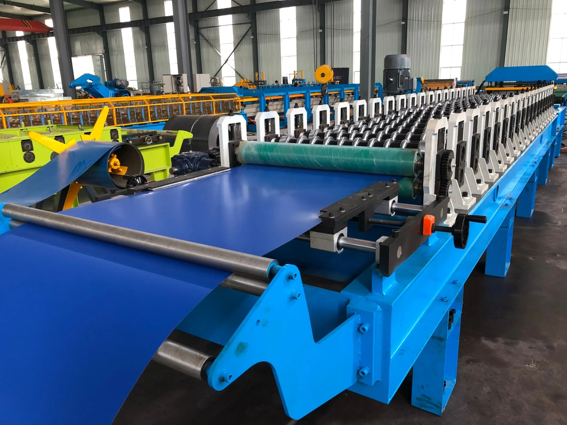 Hebei Botou Manufacturer High Quality Corrugated Roof Sheet Metal Corrugated Steel Roof Tile Roll Forming Machine