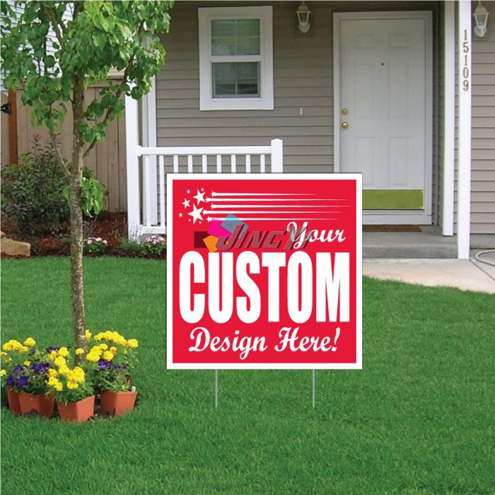 H Frame Bracket Corrugated Plastic Politics Corflute Yard Sign Coroplast