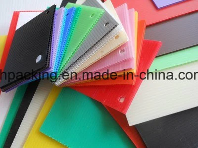 2mm/3mm/4mm/5mm/6mm Colored PP Corrugated Plastic Sheet Ultrasonic Welded Correx Coroplast Corflute for Box or Plastic Tray