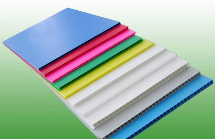 2mm 3mm 4mm 5mm 6mm 4X8 Black and White PP Polypropylene Corflute Correx Coroplast Corrugated Plastic Floor Protector