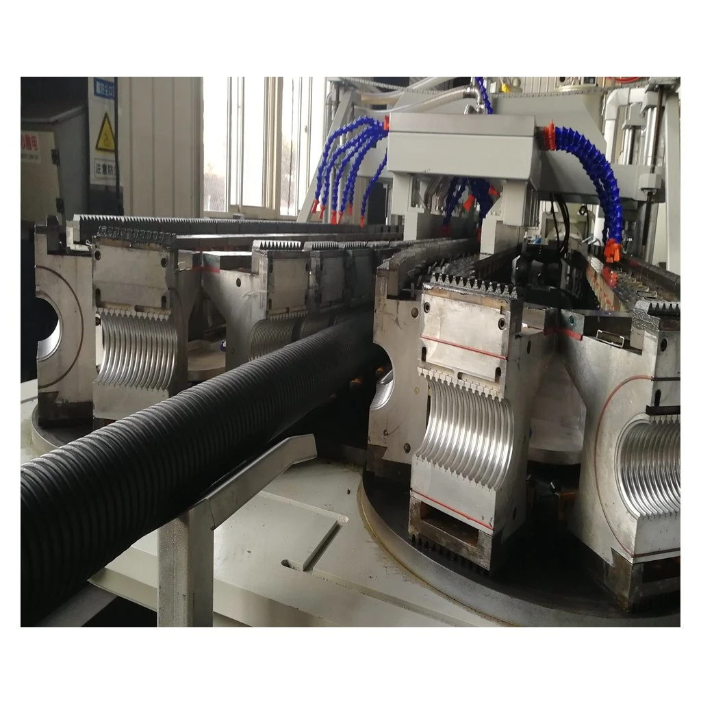 32mm-300mm HDPE double wall corrugated pipe extruder/plastic Dwc pipe machine extruder