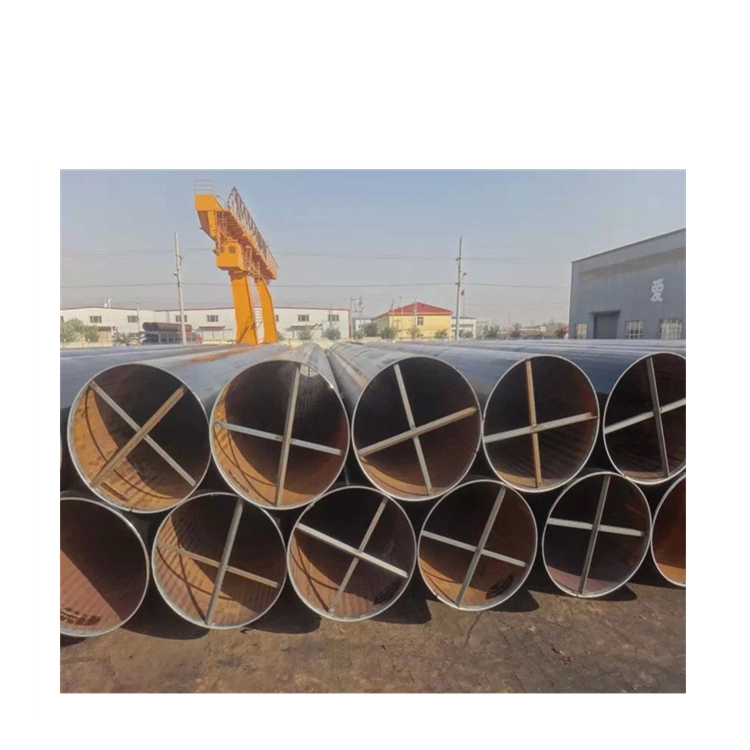 Large diameter corrugated SSAW carbon spiral welded steel pipe