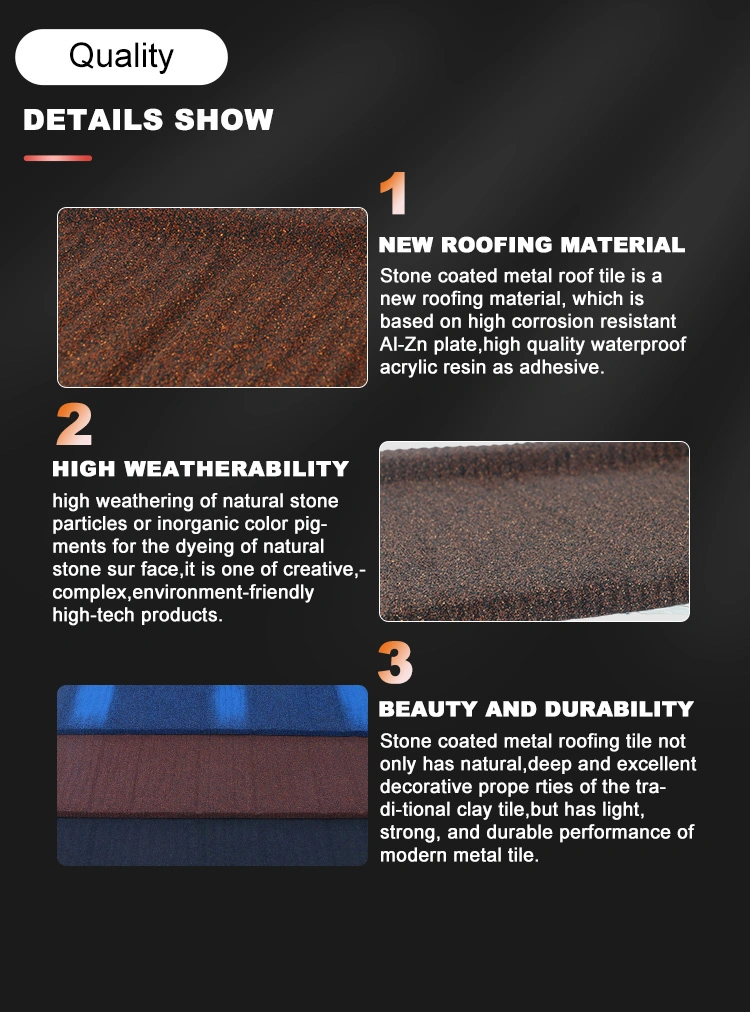 European Style Bond Color Stone Coated Metal Roofing Tiles Wholesale Spanish Corrugated Roof Sheets