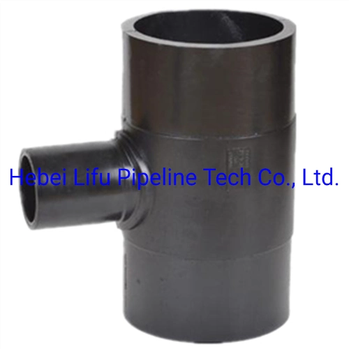 High Quality Plastic Pipe Fittings HDPE80 Reducer Tee and Pipe Fittings PE80 Butt Fusion Water Supply Pipe Fittings DIN Standard SDR17
