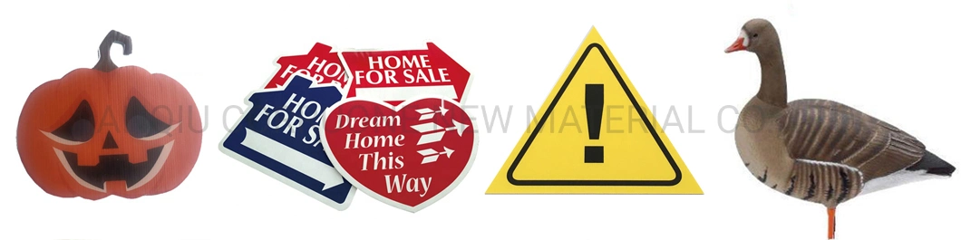 Happy Birthday PP Corrugated Plastic Sheet Coroplast Yard Sign Corflute Corrugated Plastic PP Sign for Advertising Outdoor Lawn Decorations