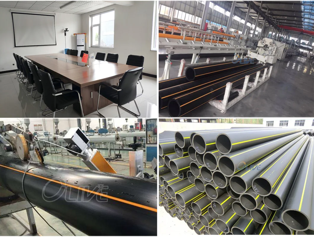 400mm 600mm Large Diameter HDPE Tube Polyethylene 8′′ Corrugated Drainage Pipe