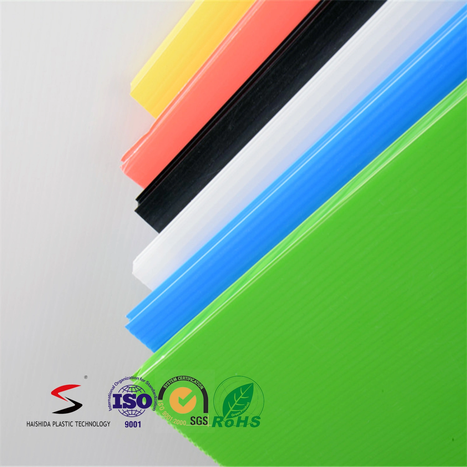 Polypropylene PP Double Wall Corrugated Plastic Sheet Correx Coroplast Corflute Sheet