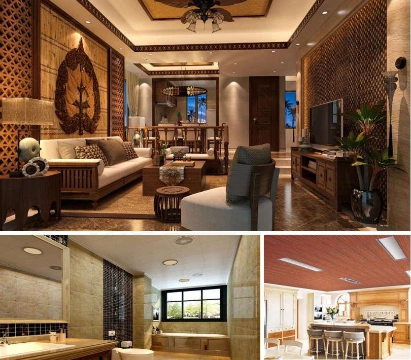 Corrugated PVC Panels Decorative Plastic Wall Covering Sheets PVC Coated Ceiling