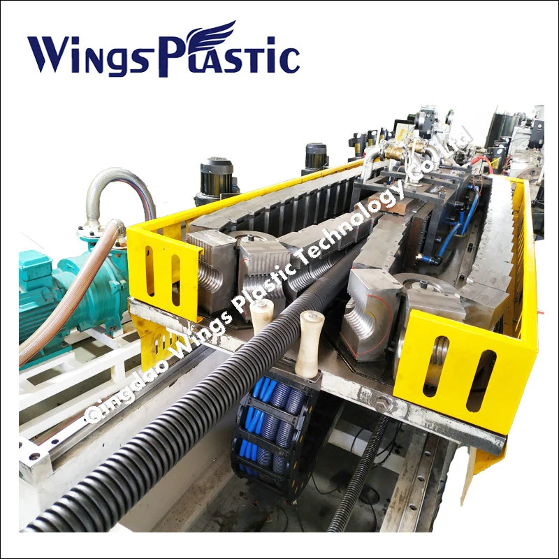 16-63mm PP PE PVC Single Double Wall Corrugated Plastic Pipe Extruder Making Machine Line