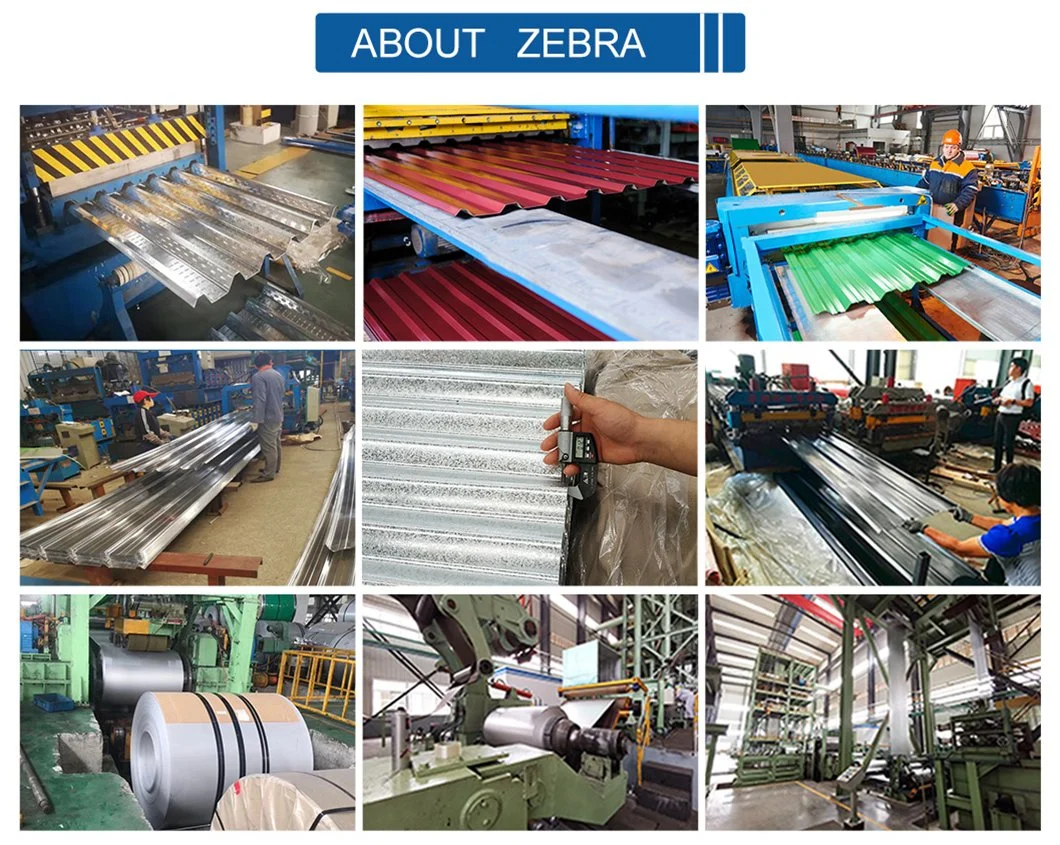 3/6/12 Waves Color Coated Galvanized Corrugated Steel Sheet / Gi / PPGI Roofing Plate