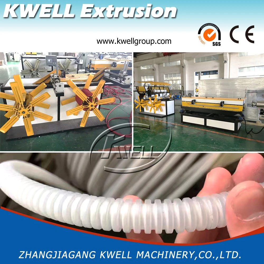 High Fast Speed Single Wall Corrugated Plastic Pipe Extruder Machine Manufacturer