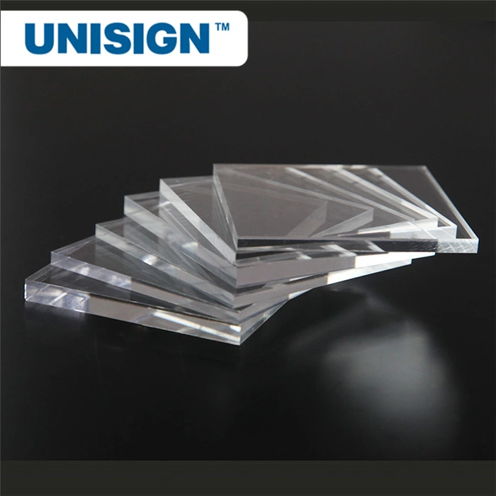 Unisign acrylic 4X8 2000*3000mm customized clear 5mm 8mm clear plexiglass plate price methacrylate panel